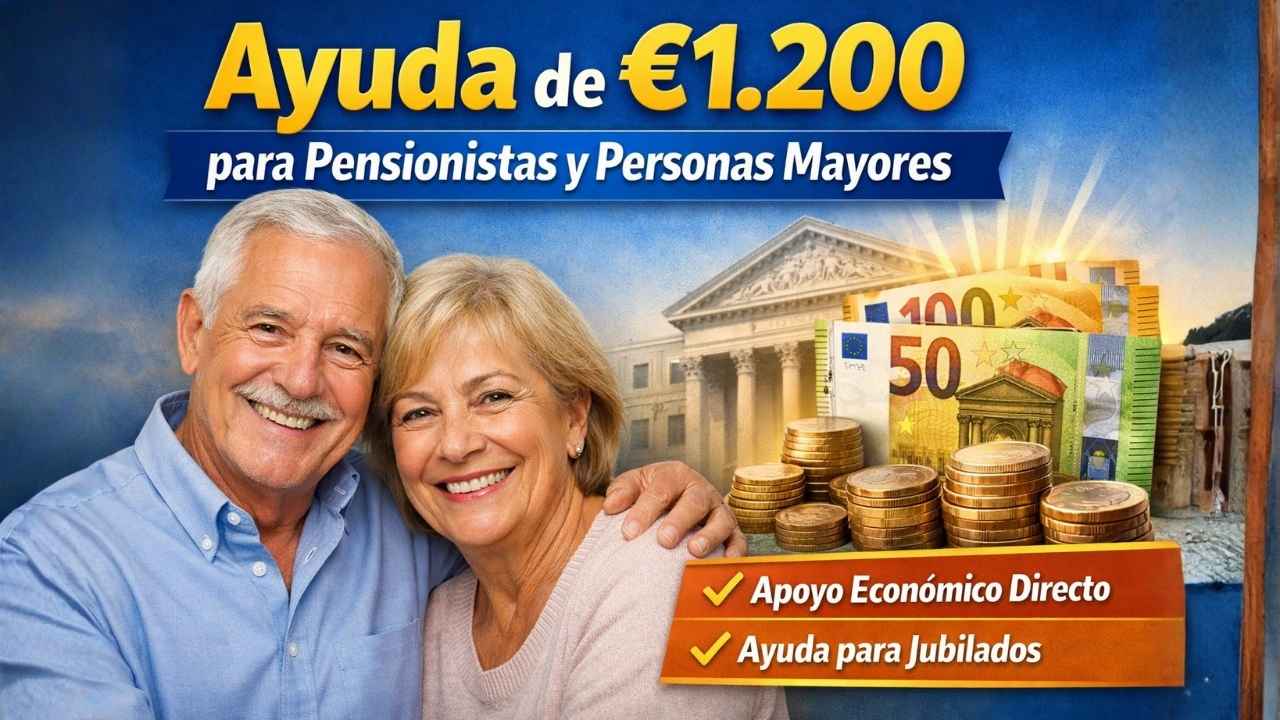 España 2026: Nueva Ayuda de €1.200 para Pensionistas y Personas Mayores — Quién Puede Cobrarla, Cómo Pedirla y Calendario Completo de Pagos de Junio