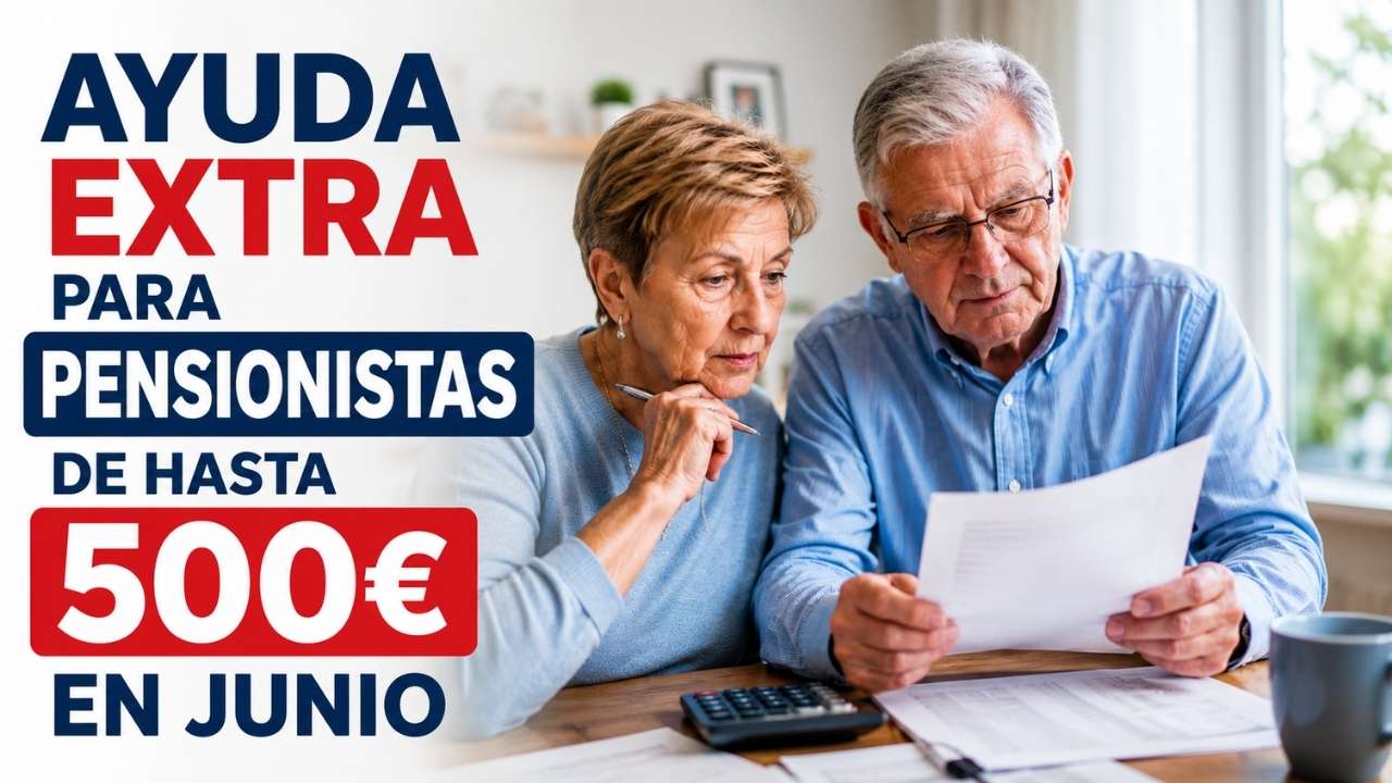 España 2026: ayuda extra para pensionistas de hasta 500€ en junio, quién puede cobrarla y cómo inscribirse paso a paso”