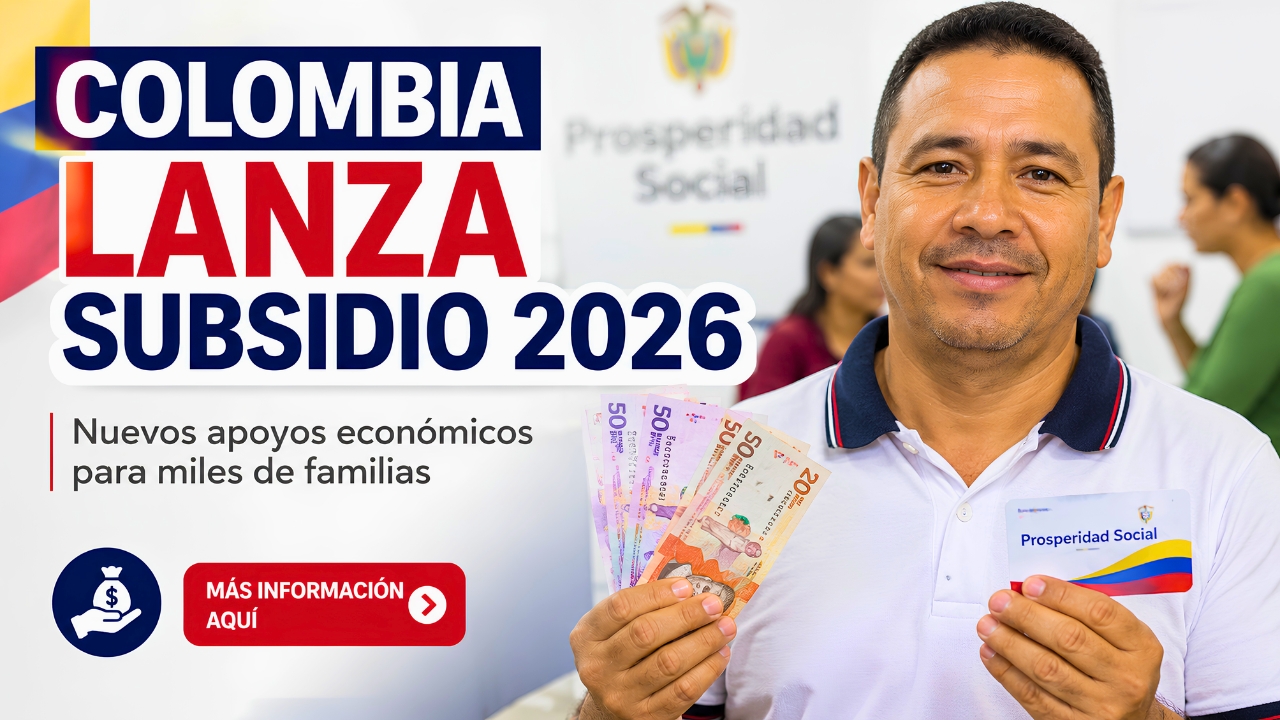 Colombia lanza subsidio 2026: $280.000 para mayores de 60 años, quién lo recibe, inscripción online y fechas de pago en febrero
