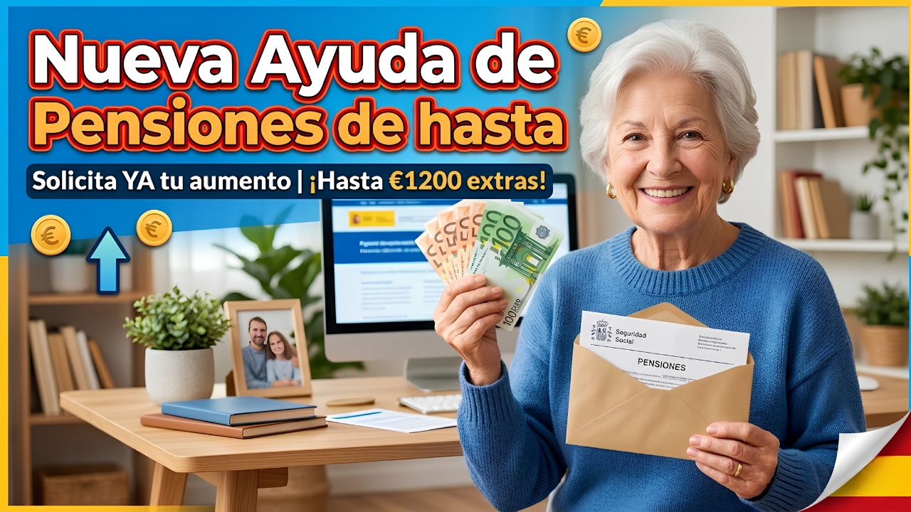 España 2026: Nueva Ayuda de Pensiones de hasta 1.200€ Mensuales — Requisitos, Fechas de Pago y Cómo Inscribirse Rápido