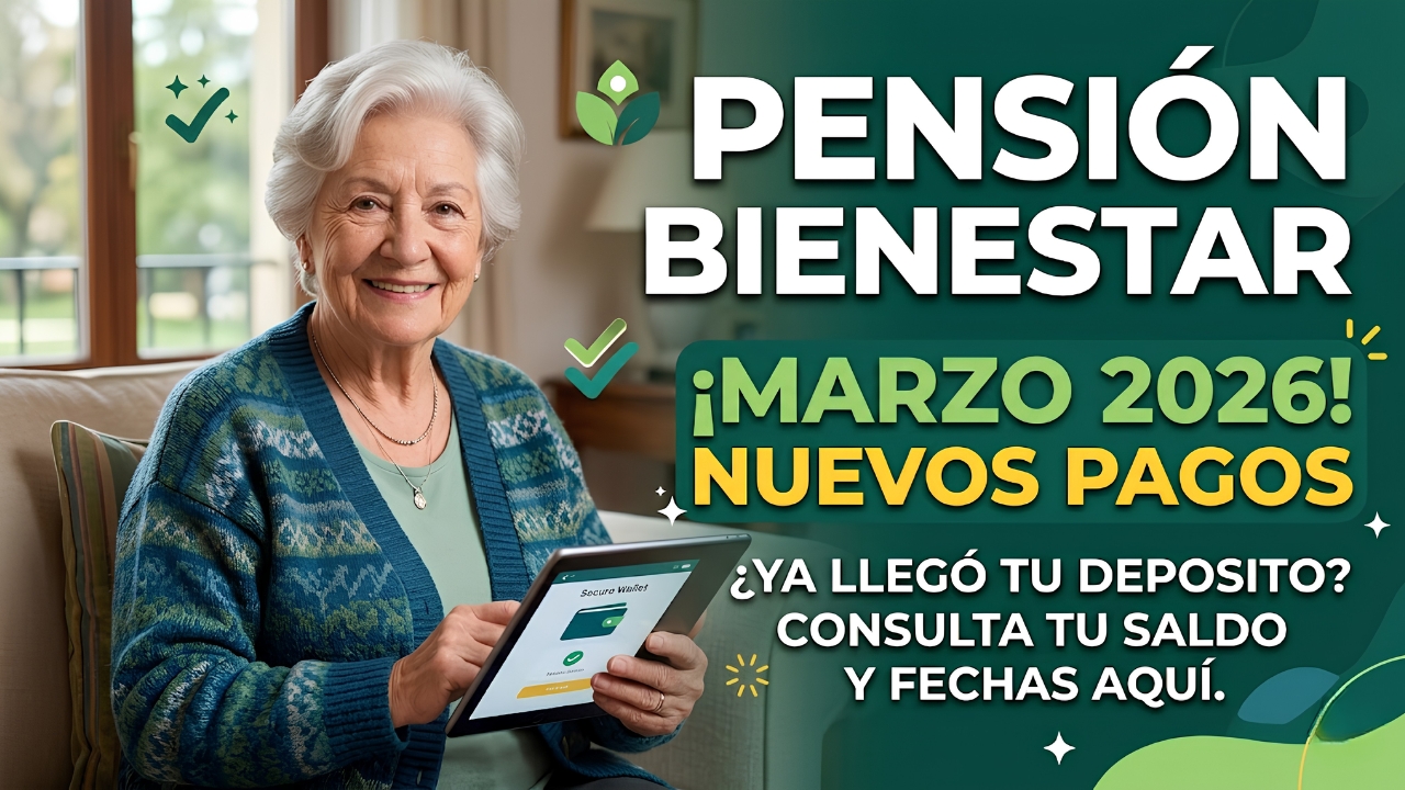 México: Pensión Bienestar Marzo 2026 — Depósitos de $6.000, Quién Recibe el Apoyo y Calendario Oficial de Pagos