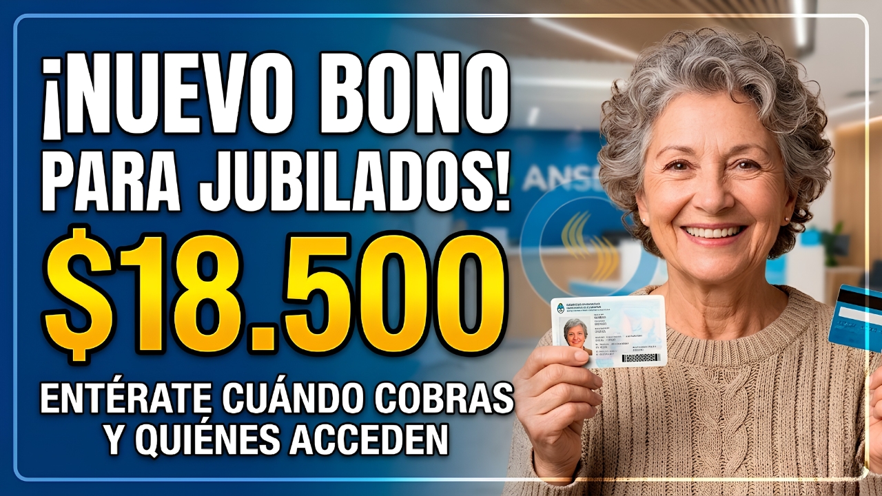 ¡Confirmado! Bono de $18.500 para jubilados en Argentina: quiénes lo cobran, cómo anotarse y calendario de pagos de marzo 2026