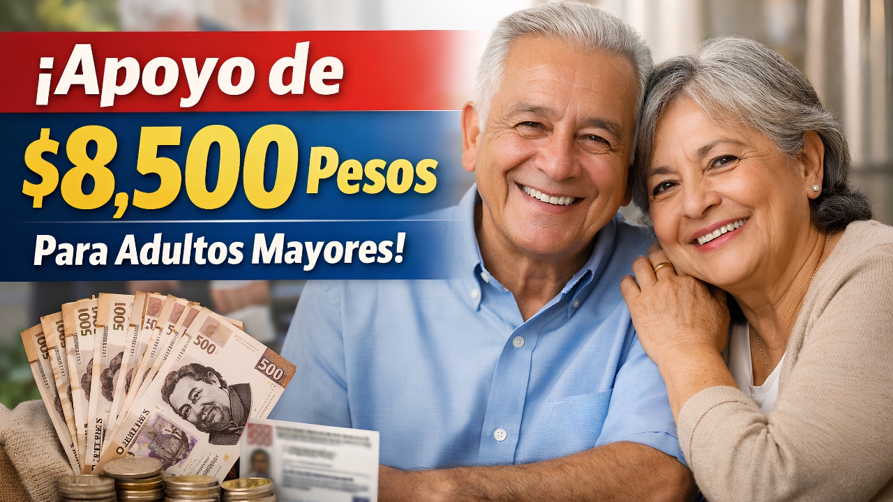 México anuncia apoyo de $8,500 pesos para adultos mayores en febrero 2026: cómo registrarse y fechas de depósito