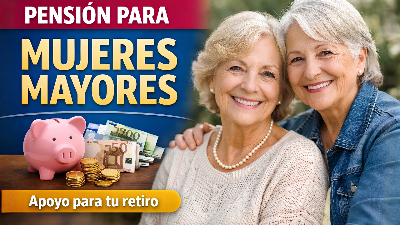 Pensión para mujeres mayores en España: ayuda de 1.250 € en marzo 2026, beneficiarias y pasos para solicitarla