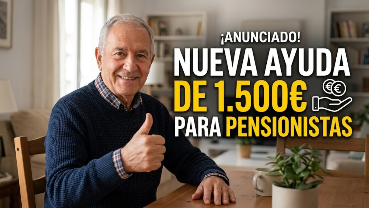 España Anuncia Ayuda de 1.500 € para Pensionistas: Descubre Quién Califica, Cómo Pedirla y Cuándo se Paga en Marzo 2026