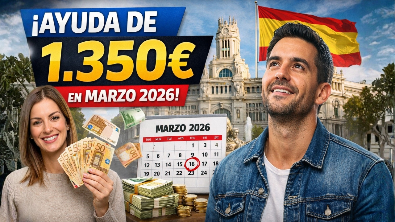 España Entrega Nueva Ayuda de 1.350 € en Marzo 2026: Cómo Solicitar el Beneficio, Quién Califica y Cuándo Recibirás el Pago