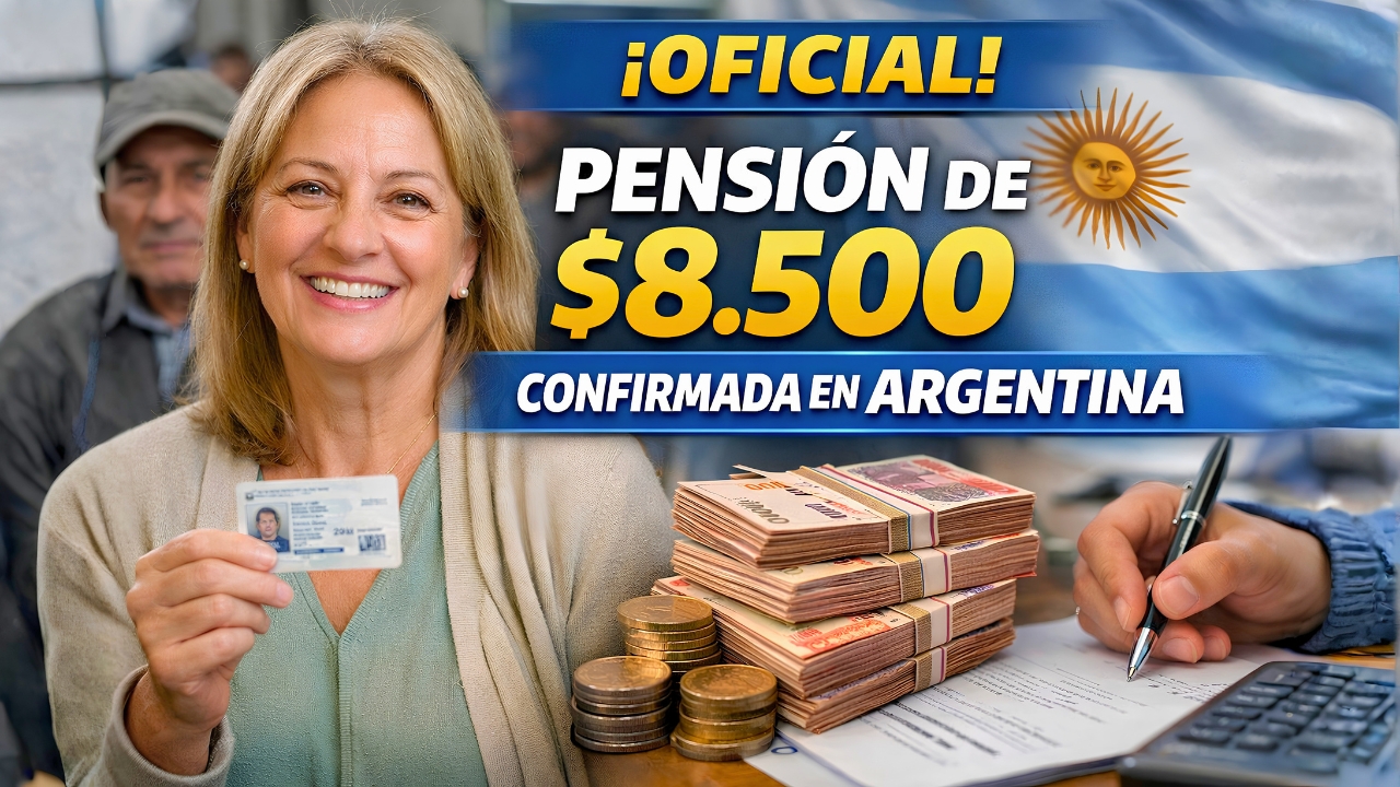 Pensión de $8.500 Confirmada en Argentina para Febrero 2026: Quiénes la Cobran, Cómo Solicitarla y Calendario Completo de Pagos