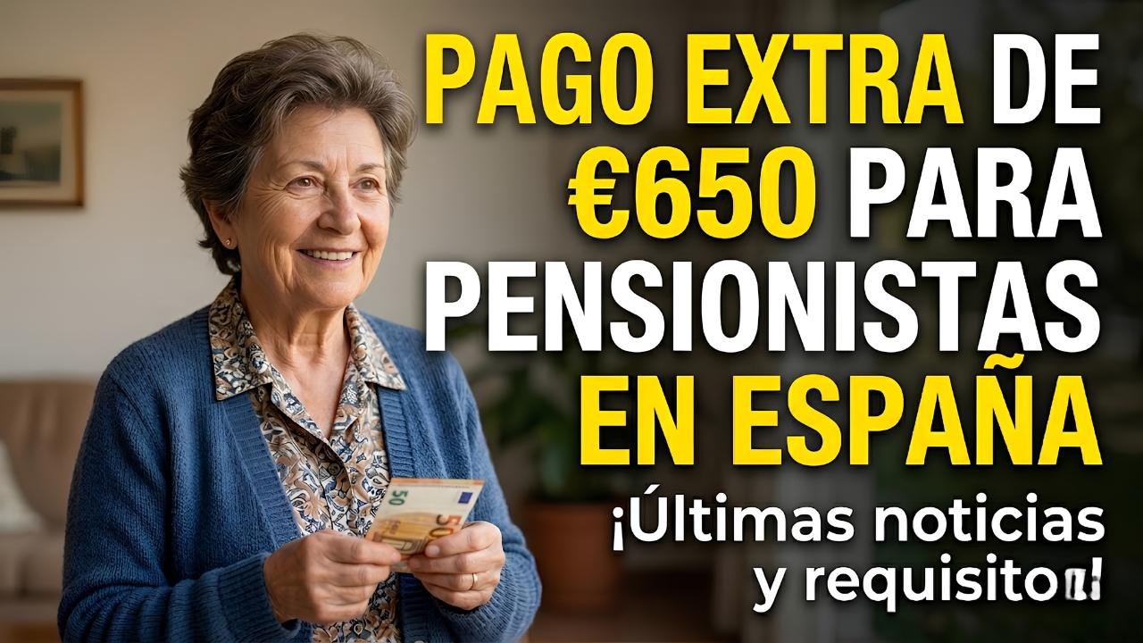 Pago Extra de €650 para Pensionistas en España