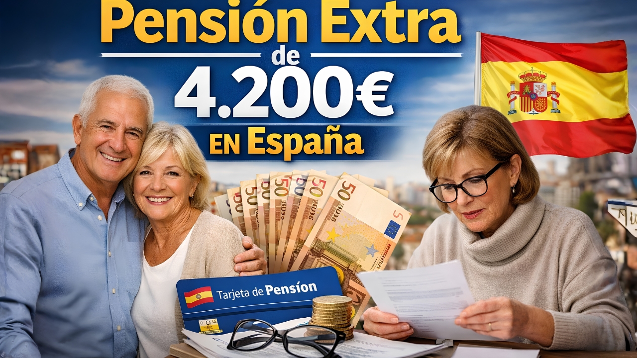Pensión Extra de $4.200 en España: requisitos actualizados, trámite paso a paso y fechas de depósito en marzo 2026