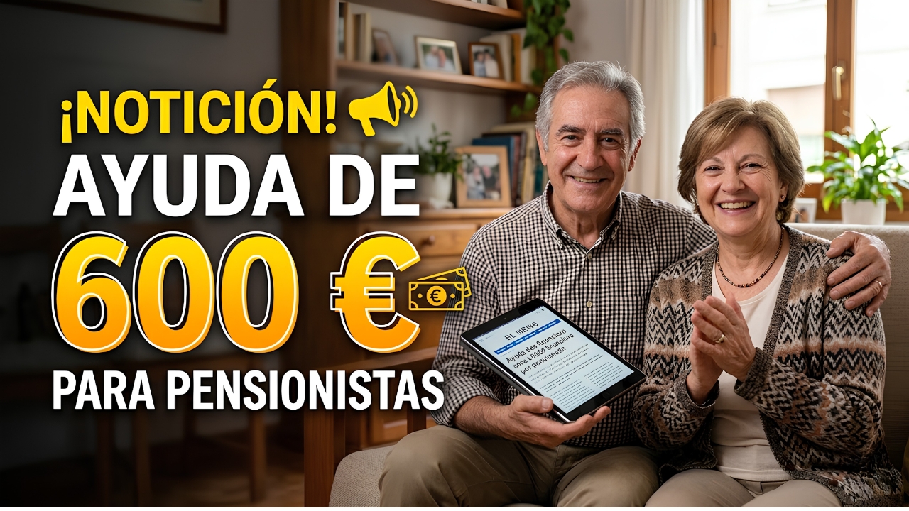 España Lanza Ayuda de 600 € para Pensionistas con Bajos Ingresos: Beneficiarios, Solicitud y Fecha de Cobro