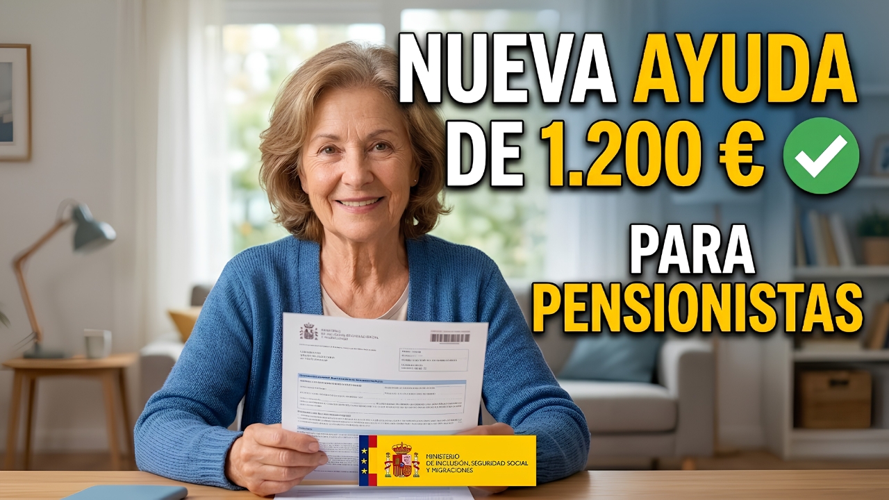 España Anuncia Nueva Ayuda de 1.200 € para Pensionistas – Cómo Pedirla, Quién Califica y Cuándo se Cobra