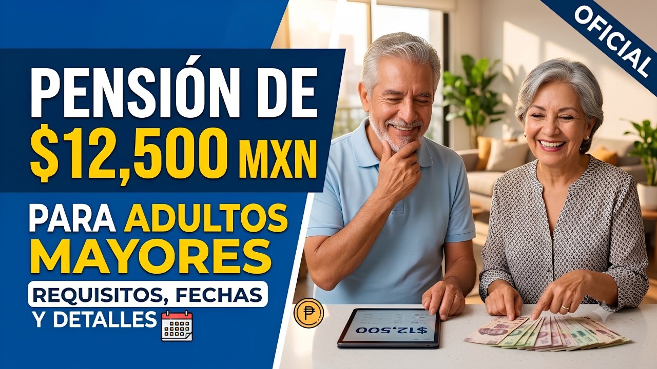 Pensión de $12.500 MXN para Adultos Mayores en México: Quiénes Cobran y Calendario de Abril 2026